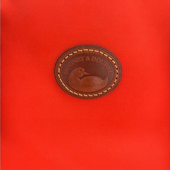 Dooney and Bourke nylon east west shopper red tote - Picture 7 of 10